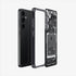 ACS07294 - Galaxy S24 Ultra Case Ultra Hybrid Zero One in Zero One White showing the back